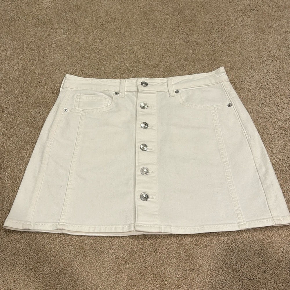 NWT High Rise A-line Jean skirt